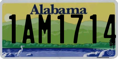 AL license plate 1AM1714