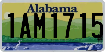 AL license plate 1AM1715