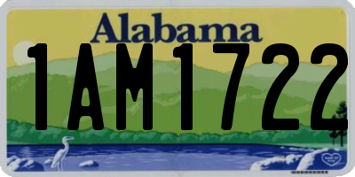AL license plate 1AM1722