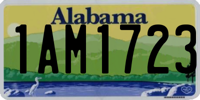AL license plate 1AM1723