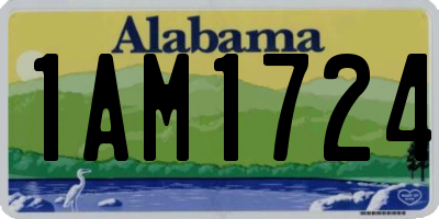AL license plate 1AM1724