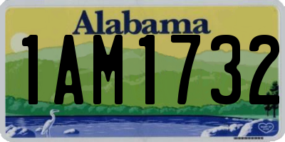 AL license plate 1AM1732