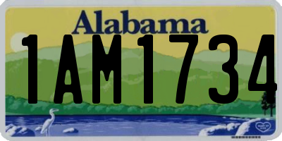 AL license plate 1AM1734