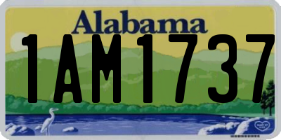 AL license plate 1AM1737