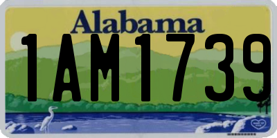 AL license plate 1AM1739