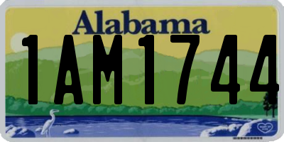AL license plate 1AM1744