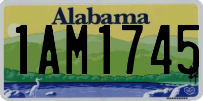 AL license plate 1AM1745