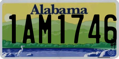 AL license plate 1AM1746