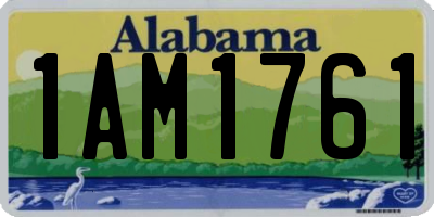 AL license plate 1AM1761