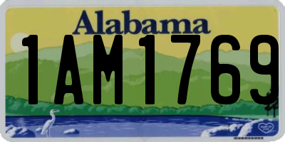 AL license plate 1AM1769