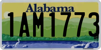AL license plate 1AM1773