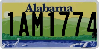 AL license plate 1AM1774