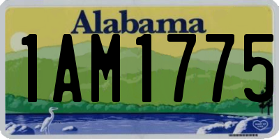 AL license plate 1AM1775