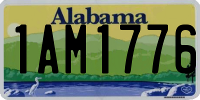 AL license plate 1AM1776