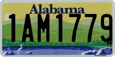 AL license plate 1AM1779