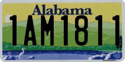 AL license plate 1AM1811
