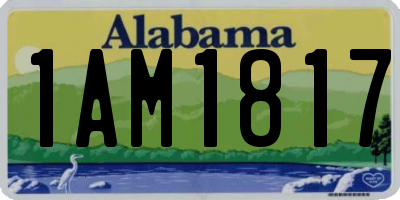 AL license plate 1AM1817