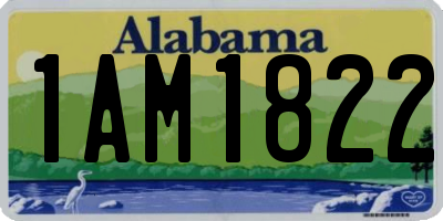 AL license plate 1AM1822