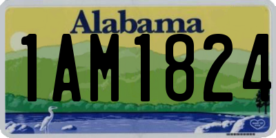 AL license plate 1AM1824