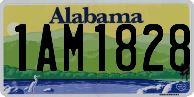 AL license plate 1AM1828