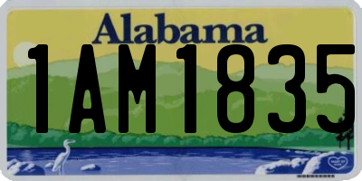 AL license plate 1AM1835