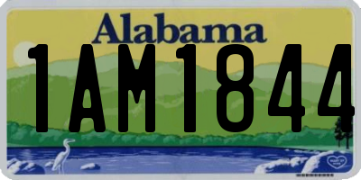 AL license plate 1AM1844