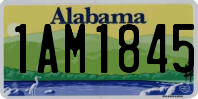 AL license plate 1AM1845