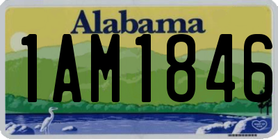 AL license plate 1AM1846