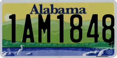AL license plate 1AM1848