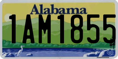 AL license plate 1AM1855