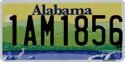 AL license plate 1AM1856