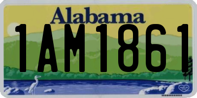 AL license plate 1AM1861