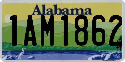 AL license plate 1AM1862