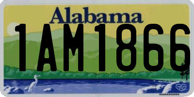 AL license plate 1AM1866