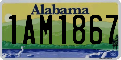AL license plate 1AM1867