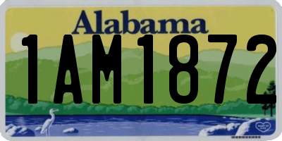 AL license plate 1AM1872