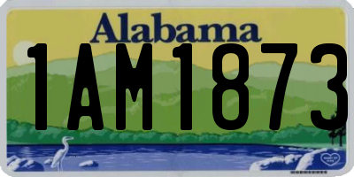 AL license plate 1AM1873