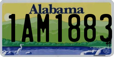 AL license plate 1AM1883