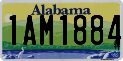 AL license plate 1AM1884