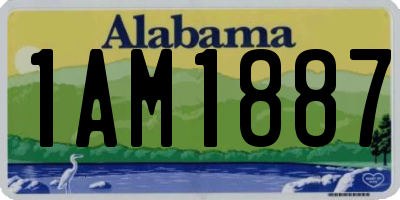 AL license plate 1AM1887