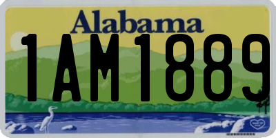 AL license plate 1AM1889