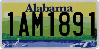 AL license plate 1AM1891