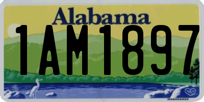 AL license plate 1AM1897