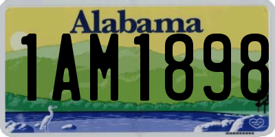 AL license plate 1AM1898
