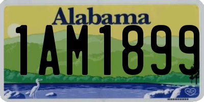 AL license plate 1AM1899