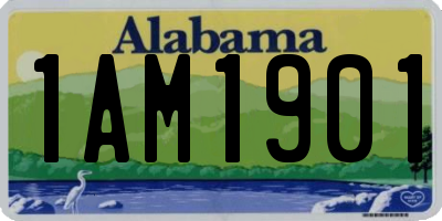 AL license plate 1AM1901