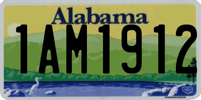 AL license plate 1AM1912