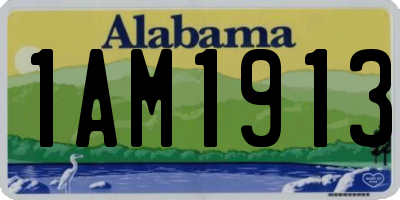 AL license plate 1AM1913