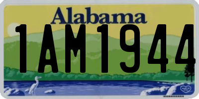 AL license plate 1AM1944