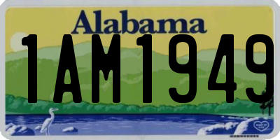 AL license plate 1AM1949